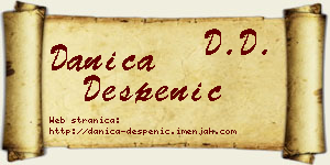 Danica Despenić vizit kartica